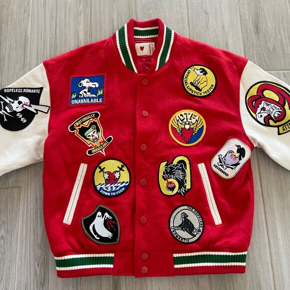 $1250 NEW EMOTIONALLY UNAVAILABLE *RARE* VARSITY JACKET SZ M - Picture 5 of 13